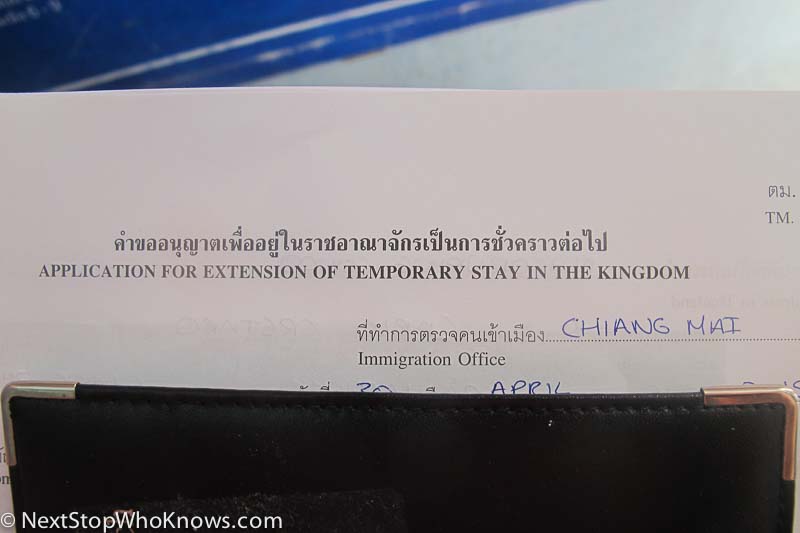 visa extension in chiang mai